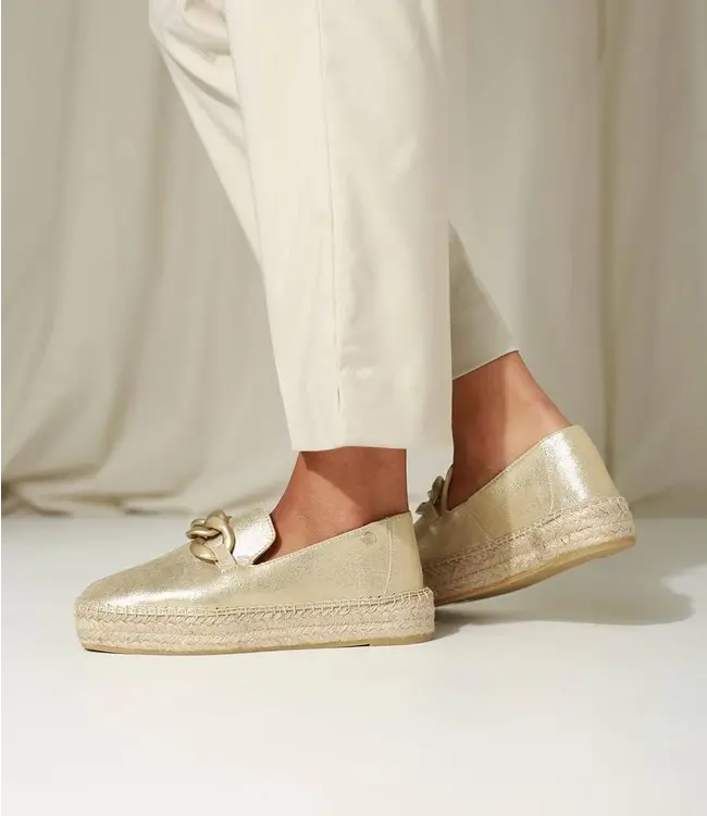 FR001503341W June Espadrille metal Champagne