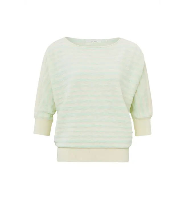 01-000335-403/148051  Textured stripe sweater ls