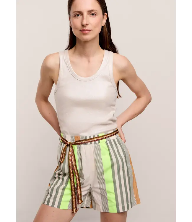4s2642-11966/000120-Multicolour  Short pants Stripe Fluo