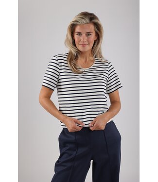 NUKUS NKS01088/Offwhite/Navy  Tirza Top Stripe