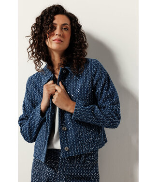 Tramontana C06-15-801/005003-BlueDenim  Sequin Denim Jacket