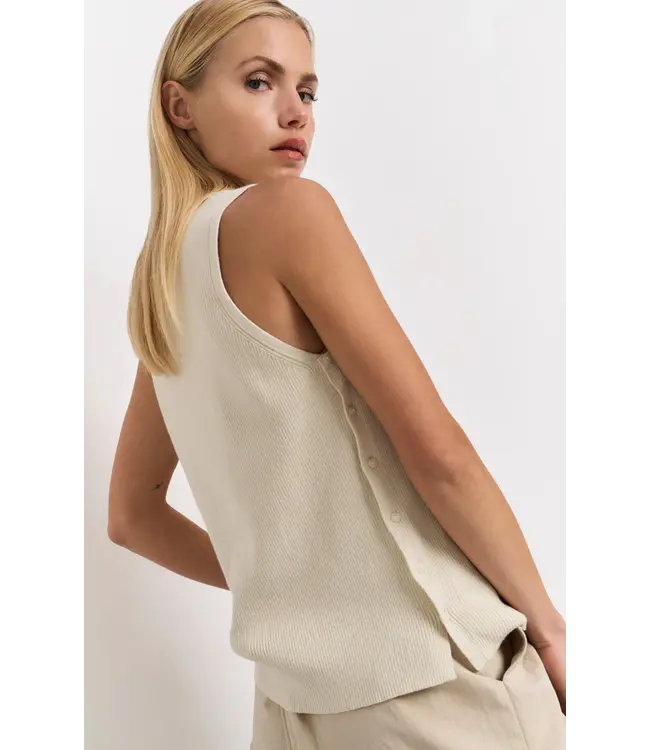 01-000448-503/20908  Sleeveless top with buttons at sides