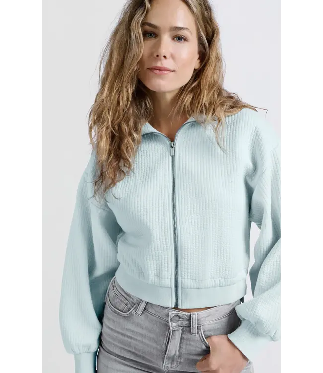 01-109081-502/44104  Ribbed jersey cardigan with cords