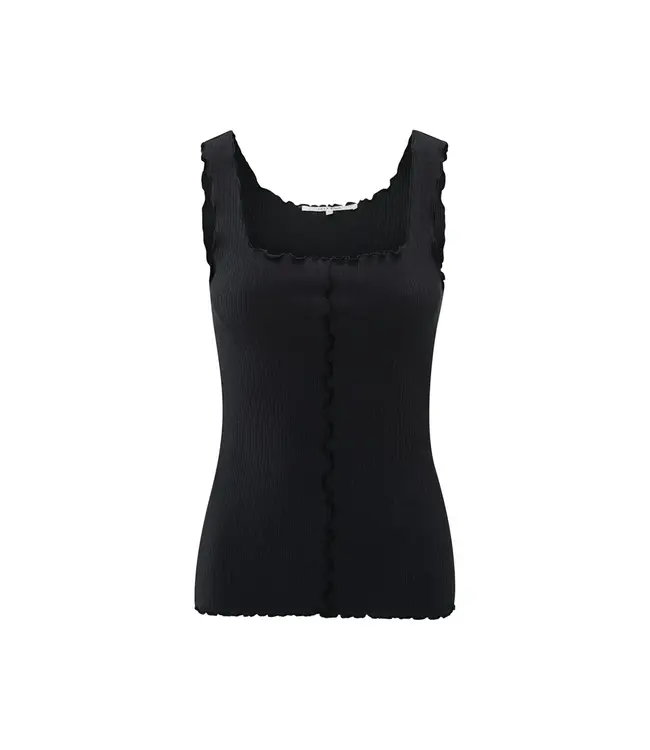 01-729027-505/99989  Singlet with frilled seams
