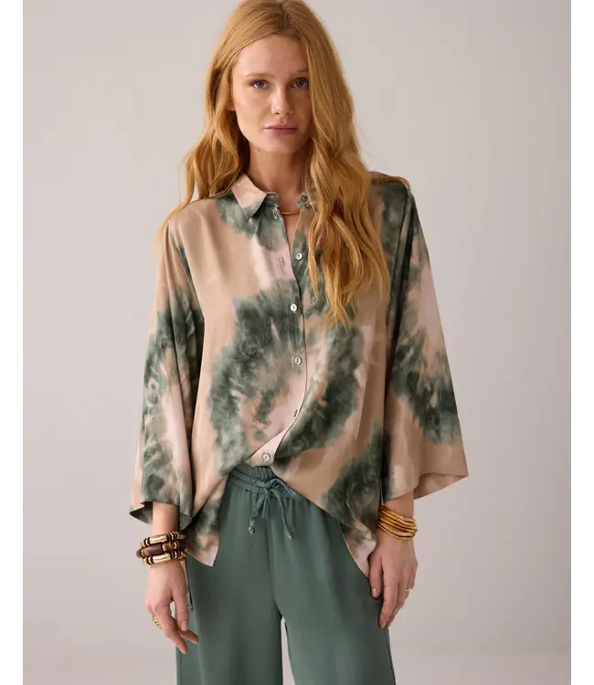 2s3317-12232/000120-Multicolour  Blouse tie dye print