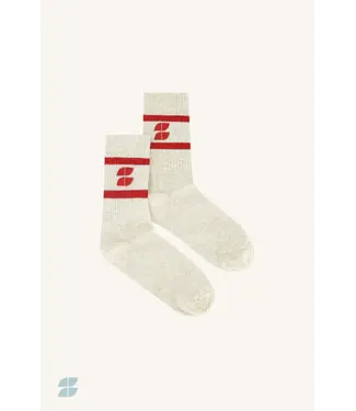 by-bar 25528406/lipstick  logo sparkle grey socks