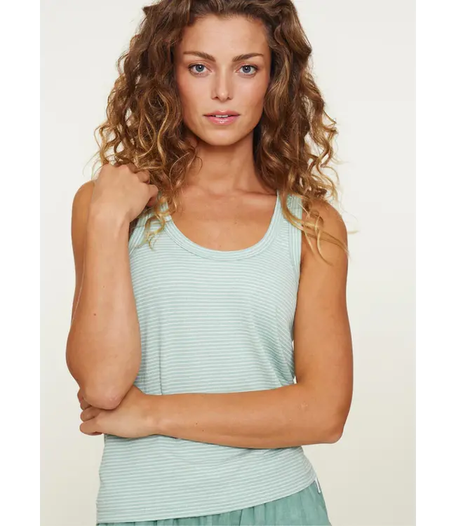 Prato/Salvia/EgretStripe  Tanktop