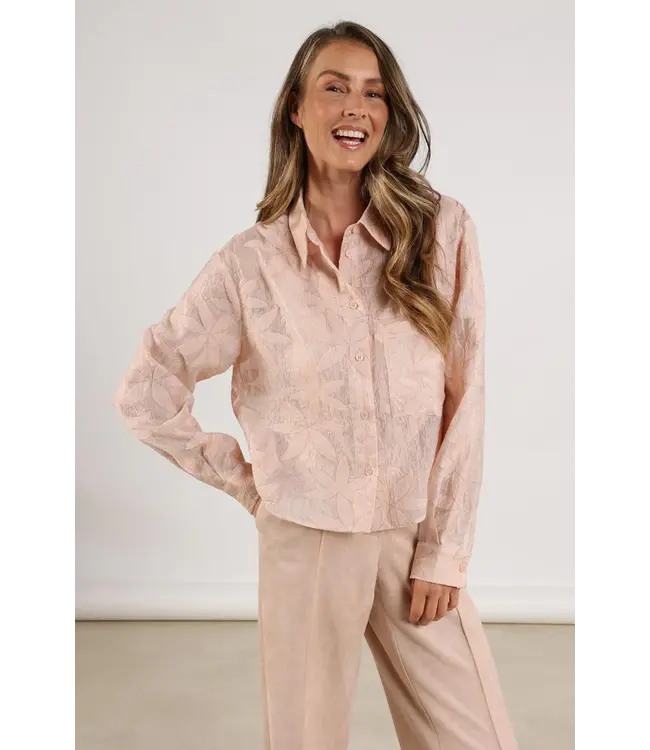 NKF02024/DustyPink  Sorrento Blouse Flower