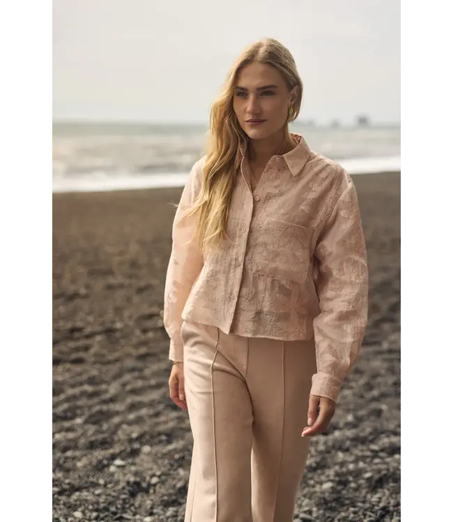 NKF02024/DustyPink  Sorrento Blouse Flower