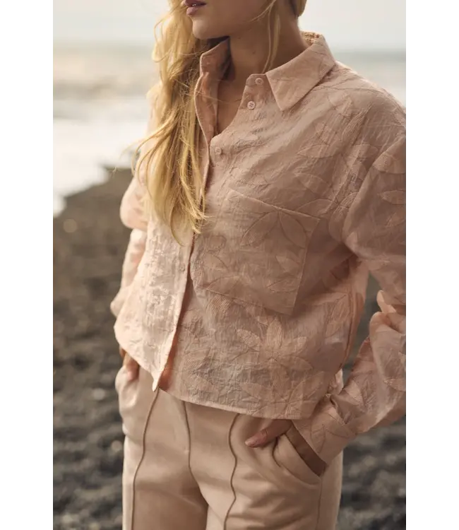 NKF02024/DustyPink  Sorrento Blouse Flower