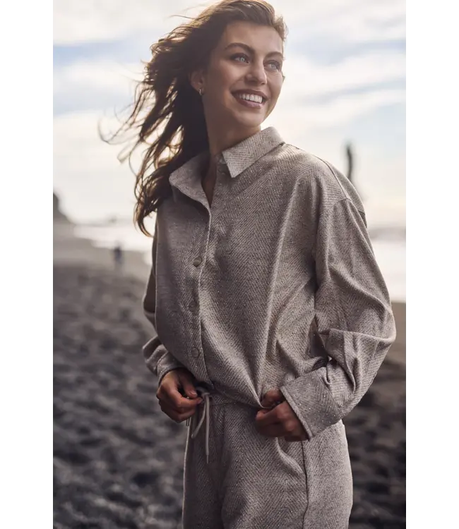 NKF02047/Sand  Lara Blouse Strass