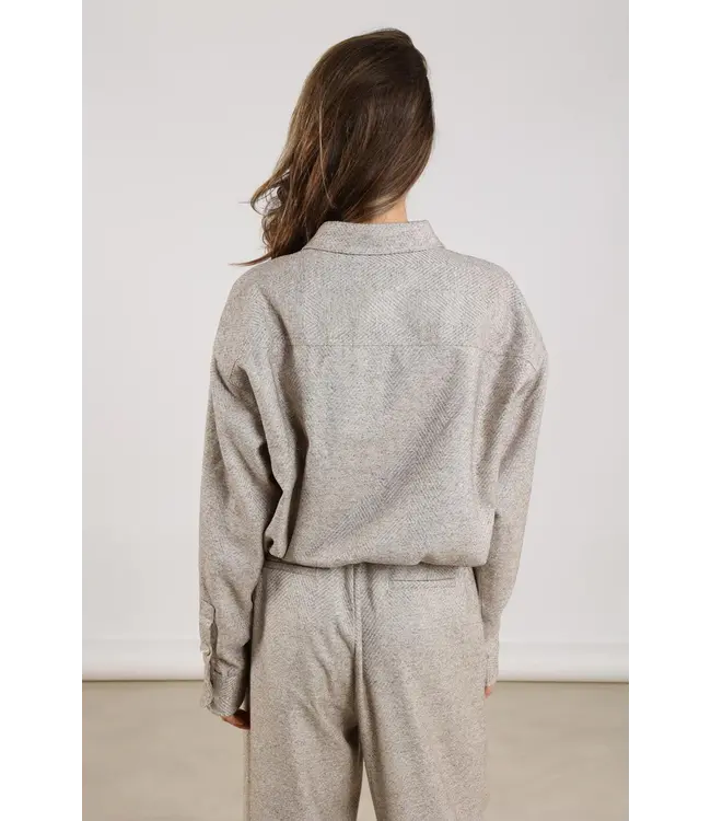 NKF02047/Sand  Lara Blouse Strass