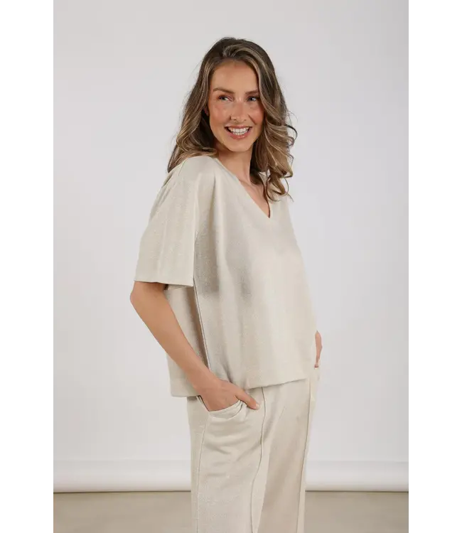 NKF01034/Sand  Flo Top Lurex