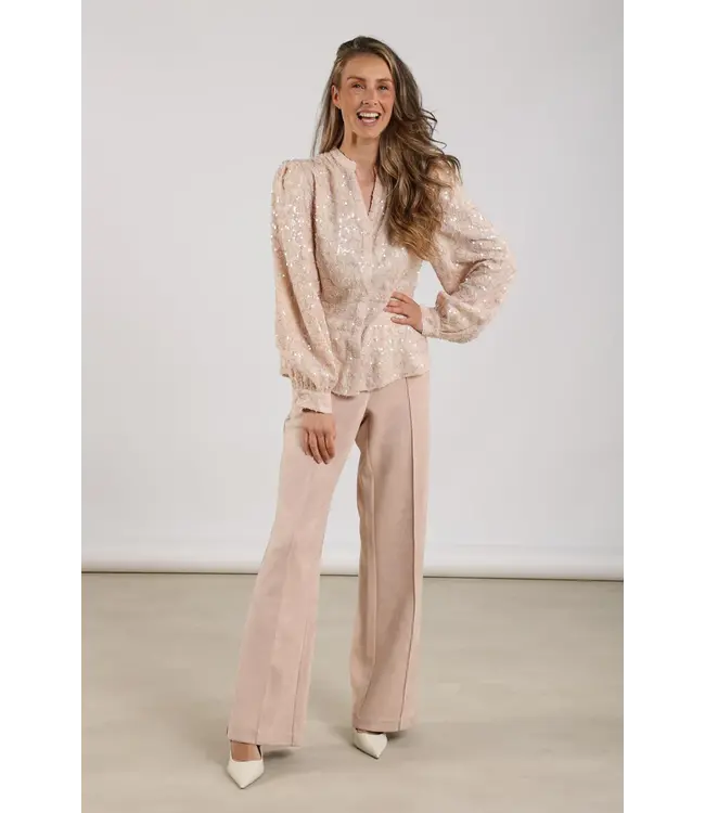 NKF09054/DustyPink  Jill Pants Suedine