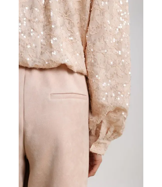 NKF09054/DustyPink  Jill Pants Suedine