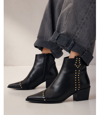 ViaVai 62312-01-900 Kate Brandy Santiago - Nero Enkellaarsjes