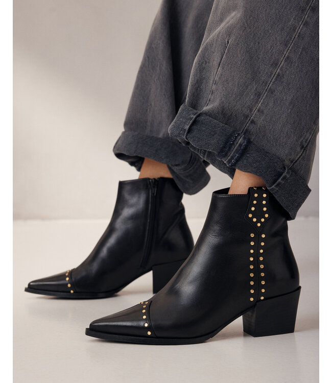 62312-01-900 Kate Brandy Santiago - Nero Enkellaarsjes