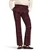 Cambio 6456-0387/12-848  Francoise kick flare broek ruit  Burgundy/blue