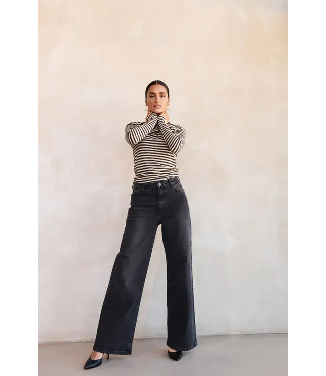 101008/chalk  basic ls stripe top