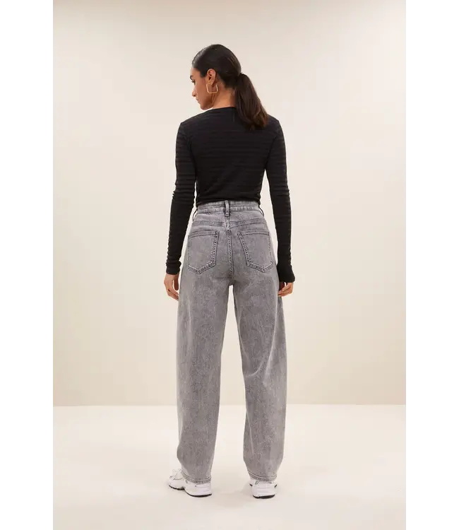 25511018/midnight  basic ls melange stripe top