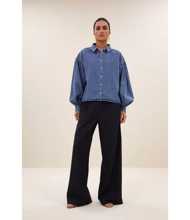 25512013/medium denim  sarah short denim blouse