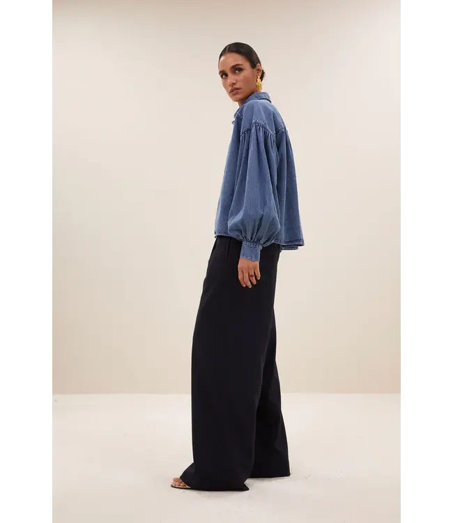 25512013/medium denim  sarah short denim blouse