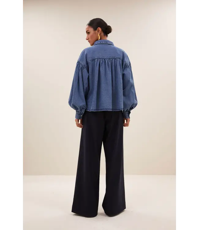 25512013/medium denim  sarah short denim blouse