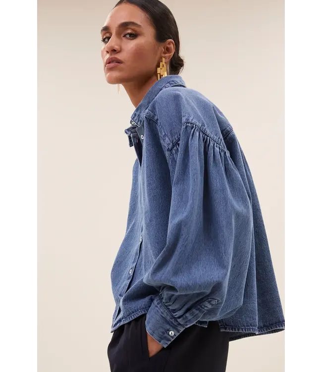 25512013/medium denim  sarah short denim blouse