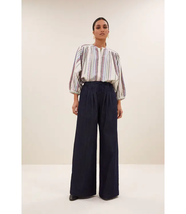 25512024/colored lurex stripe  becky colored lurex blouse