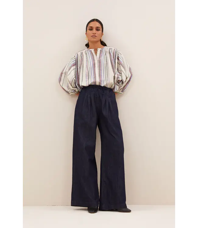 25512024/colored lurex stripe  becky colored lurex blouse