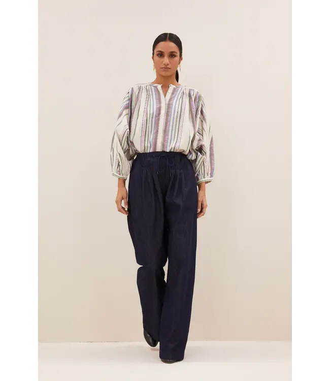 25512024/colored lurex stripe  becky colored lurex blouse