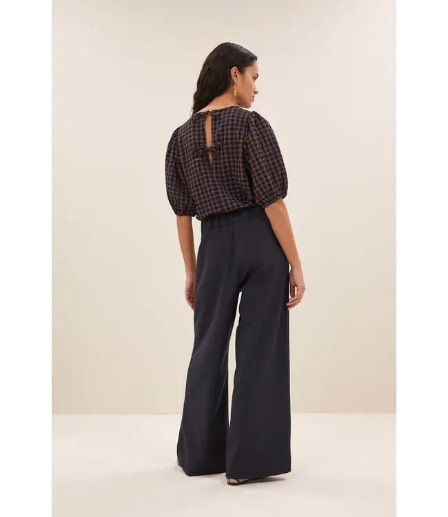 25512028/little check  jet check blouse