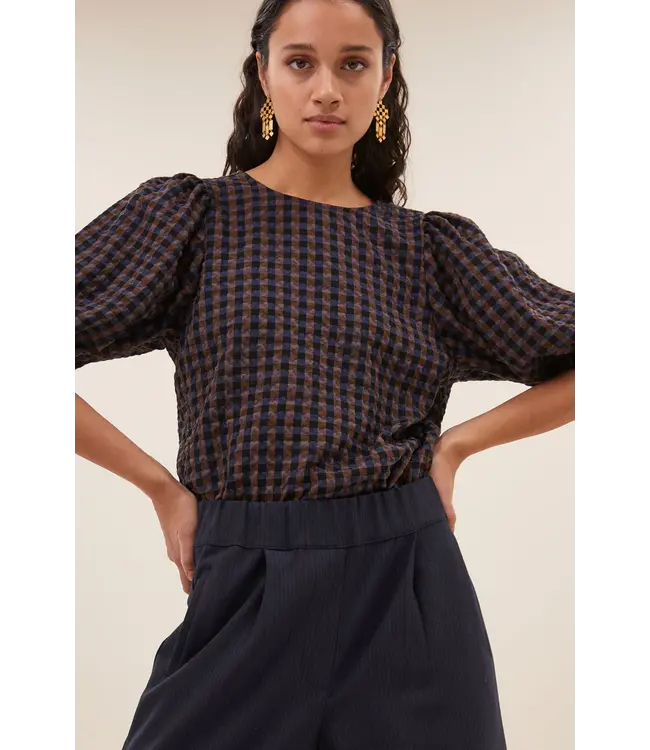 25512028/little check  jet check blouse