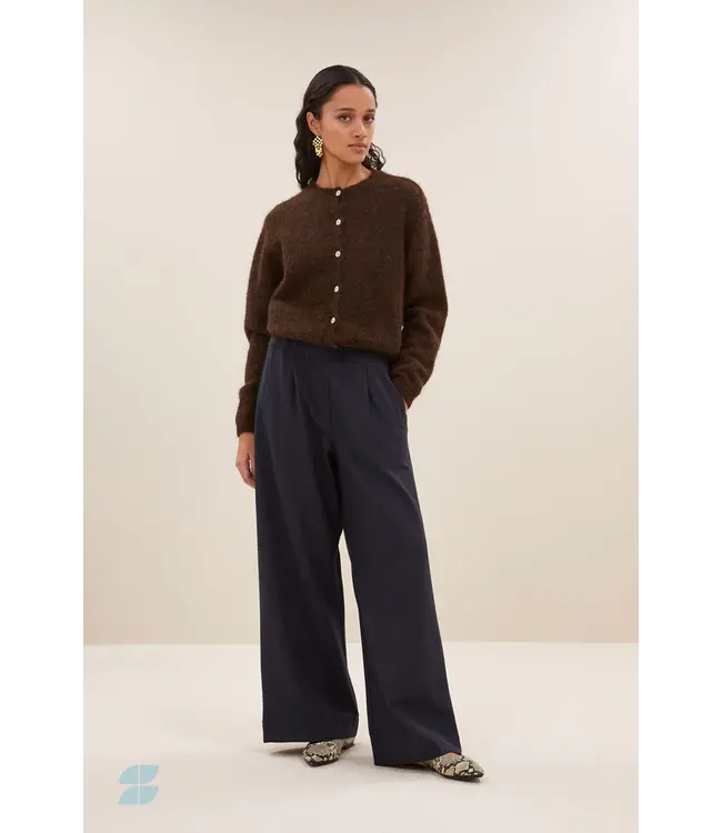 25514004/deep brown  cleo natural cardigan