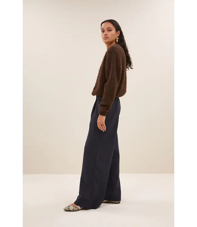 25514004/deep brown  cleo natural cardigan