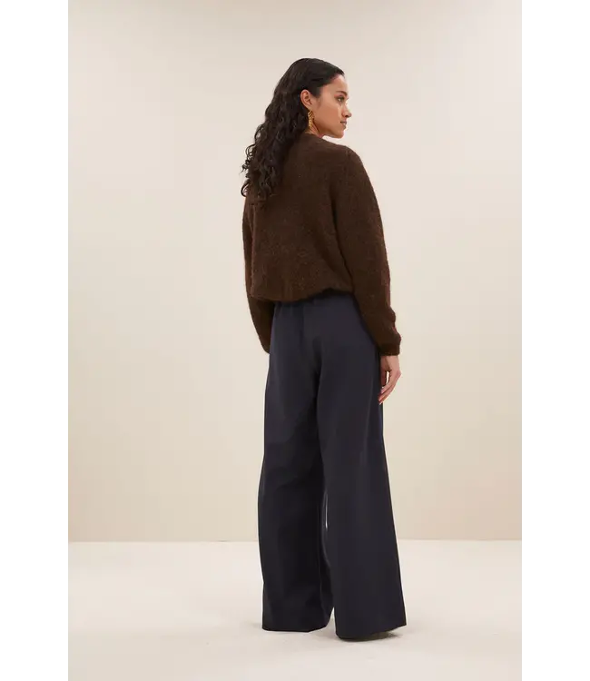 25514004/deep brown  cleo natural cardigan