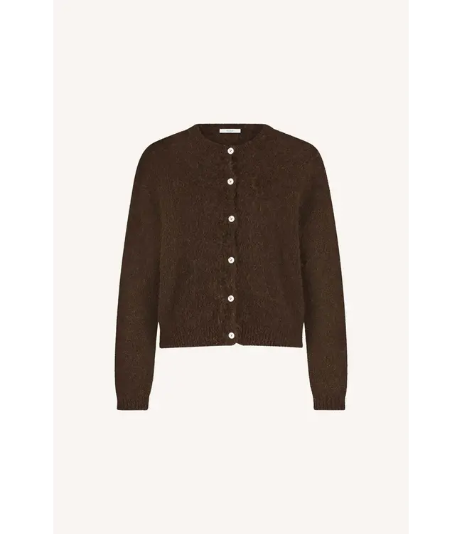 25514004/deep brown  cleo natural cardigan