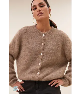 by-bar 25514004/biscuit  cleo natural cardigan
