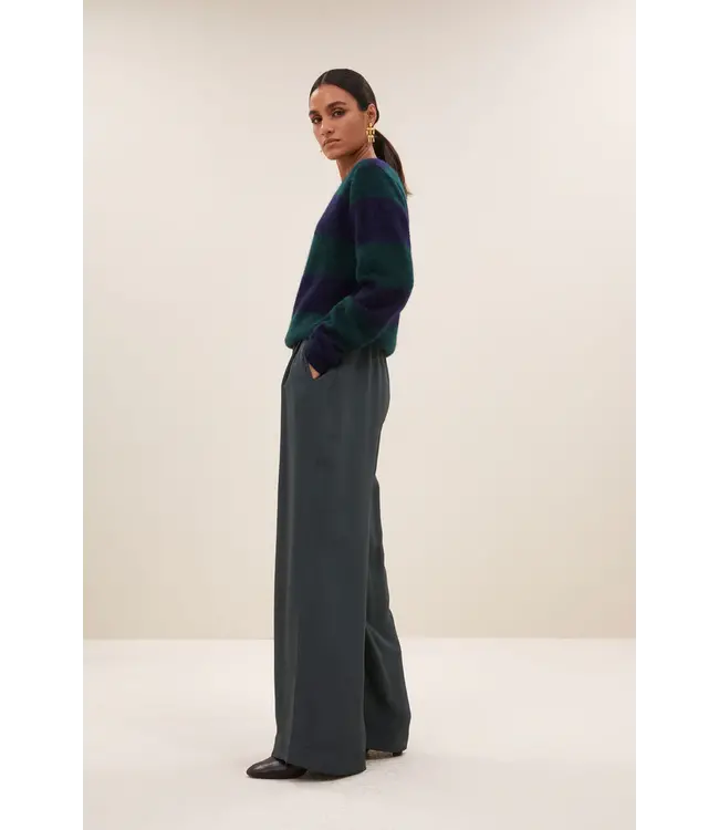 25515023/dark green stripe  gwen big stripe pullover