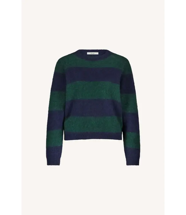 25515023/dark green stripe  gwen big stripe pullover