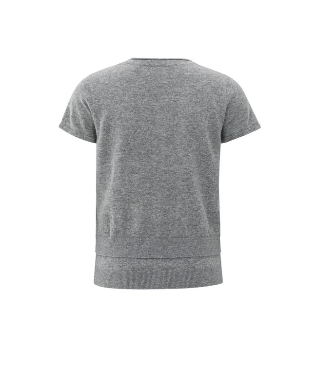 01-000484-508/99022  Knitted top with double hem and button details