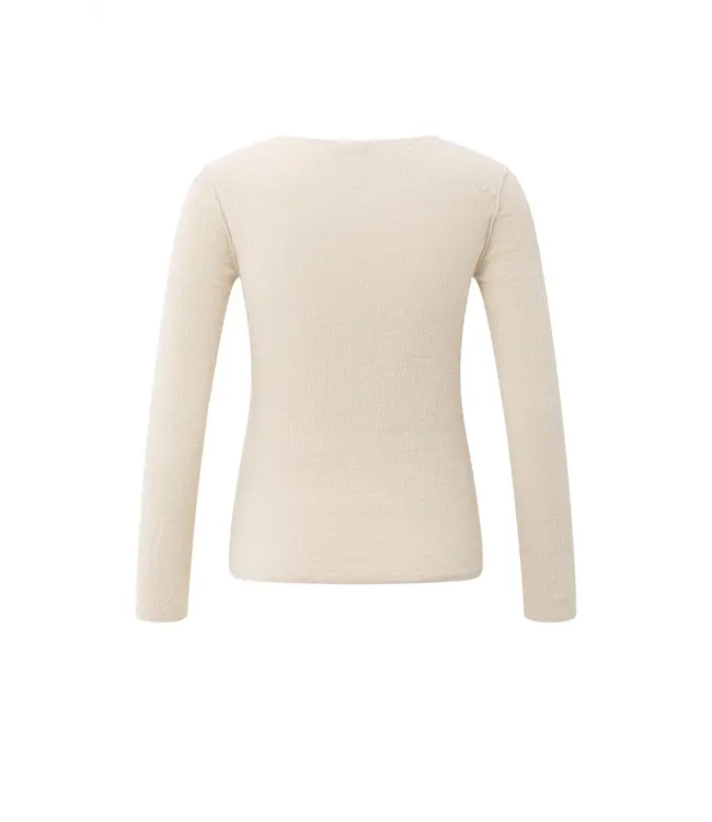 01-000371-508/99005  Fine knitted top with texture and long sleeves