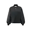 YAYA 02-001057-508/90205  Fleece bomber jacket with nylon sleeves