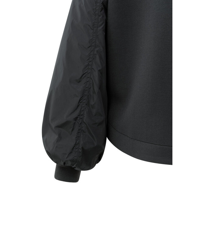 02-001057-508/90205  Fleece bomber jacket with nylon sleeves