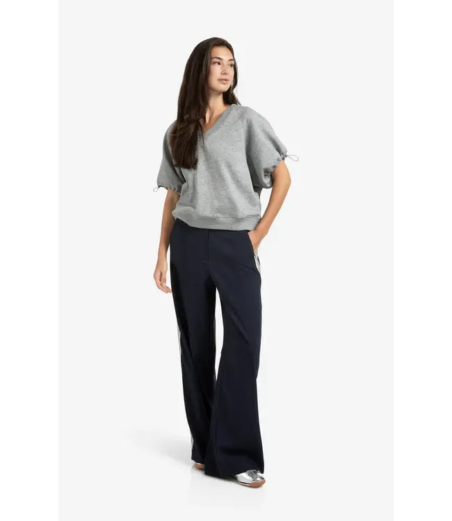 01-301215-508/94016  High waist trousers with side stripes