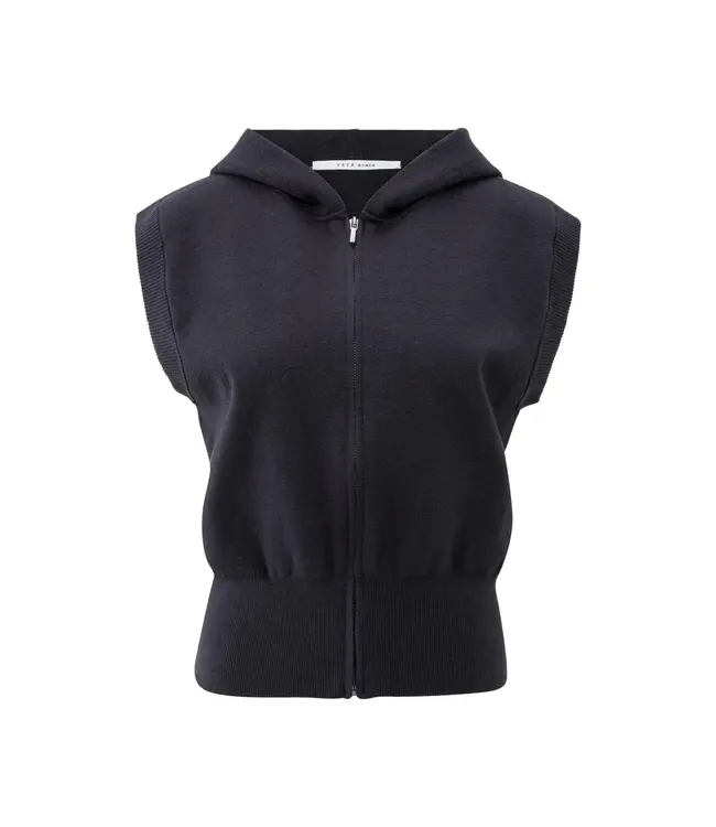 01-010116-508/94016  Sleeveless hoodie with zipper and hood