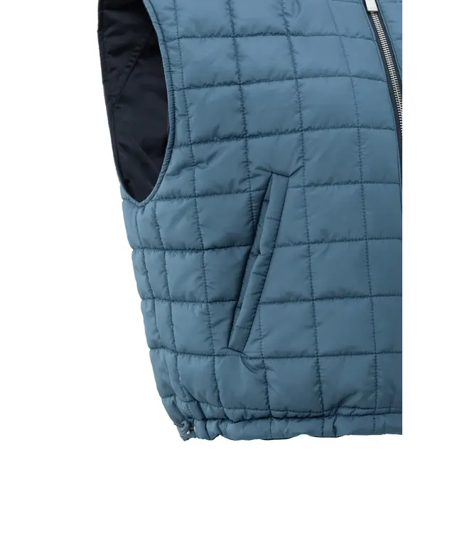 02-021005-508/94016  Reversible padded bodywarmer with zip closure