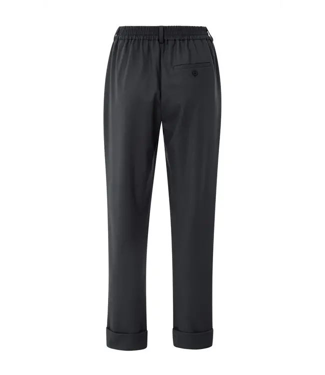 01-301076-508/90205  Trousers with elastic waistband and turned-up hem