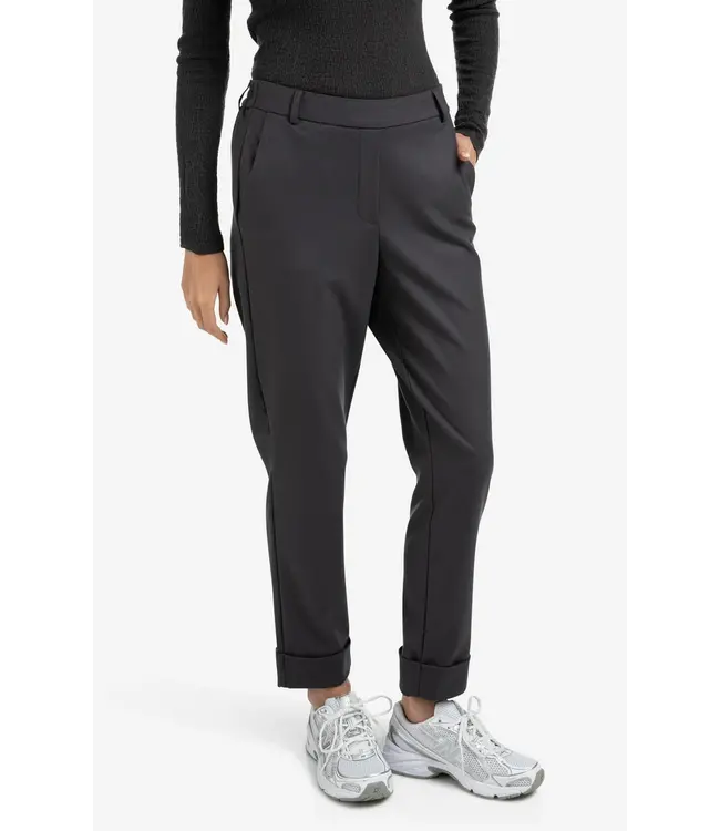 01-301076-508/90205  Trousers with elastic waistband and turned-up hem