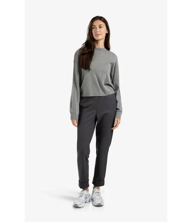 01-301076-508/90205  Trousers with elastic waistband and turned-up hem